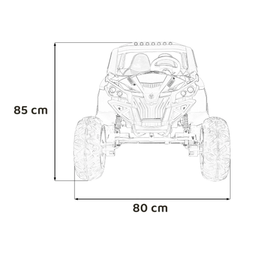 Autko dla dzieci BUGGY UTV-MX 2000N 4x4 Czerwony XMX-603B